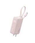 Anker Power Bank (30W, 5k, Fusion, Built-In USB-C Cable) U6 Pink