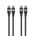 Anker USB-C to USB-C Cable (3 ft / 6 ft, 240W, Upcycled-Braided, 2-Pack)
