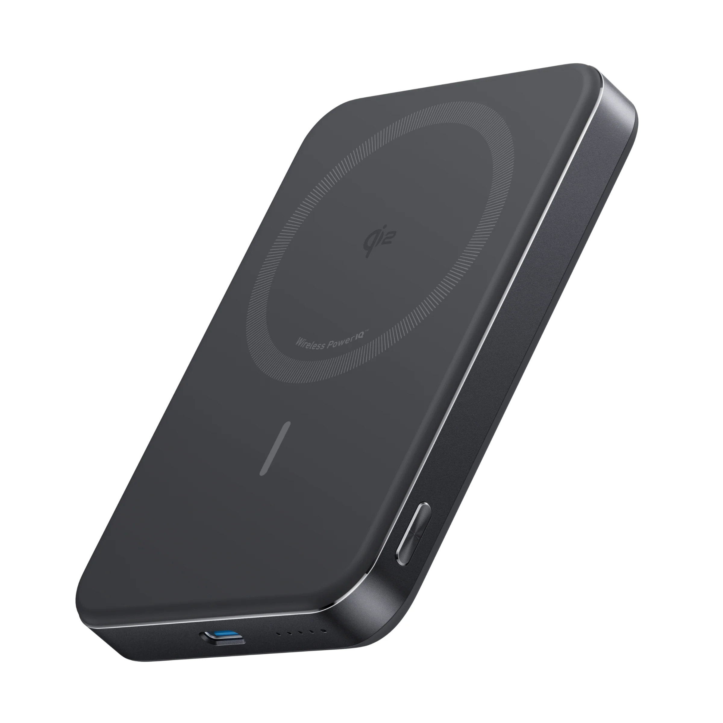 Anker black wireless power bank with USB-C port