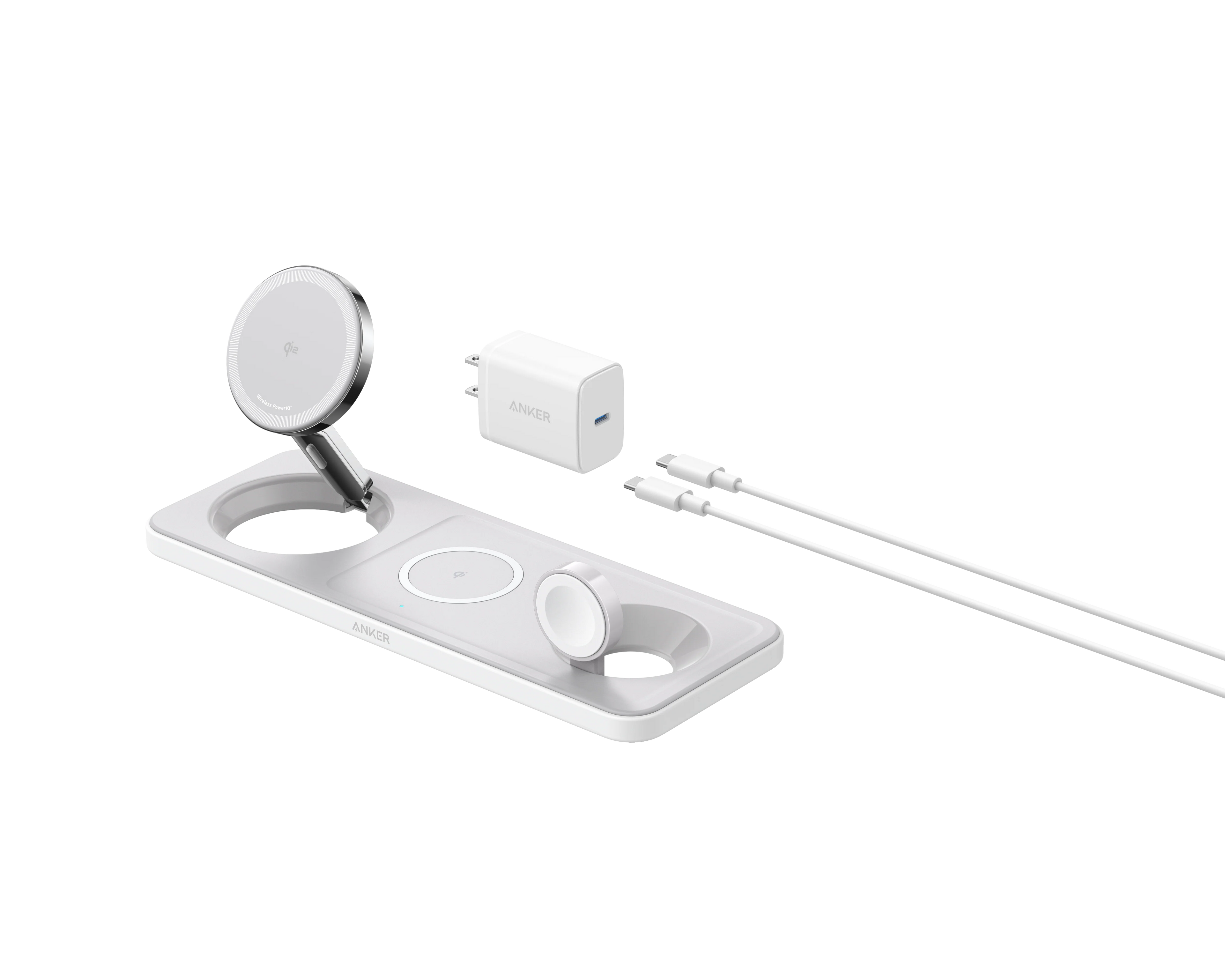 Refurbished Anker MagGo Wireless Charging Station (3-in-1 Pad)