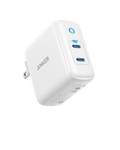 Anker white dual USB-C charger with IQ3 for power delivery