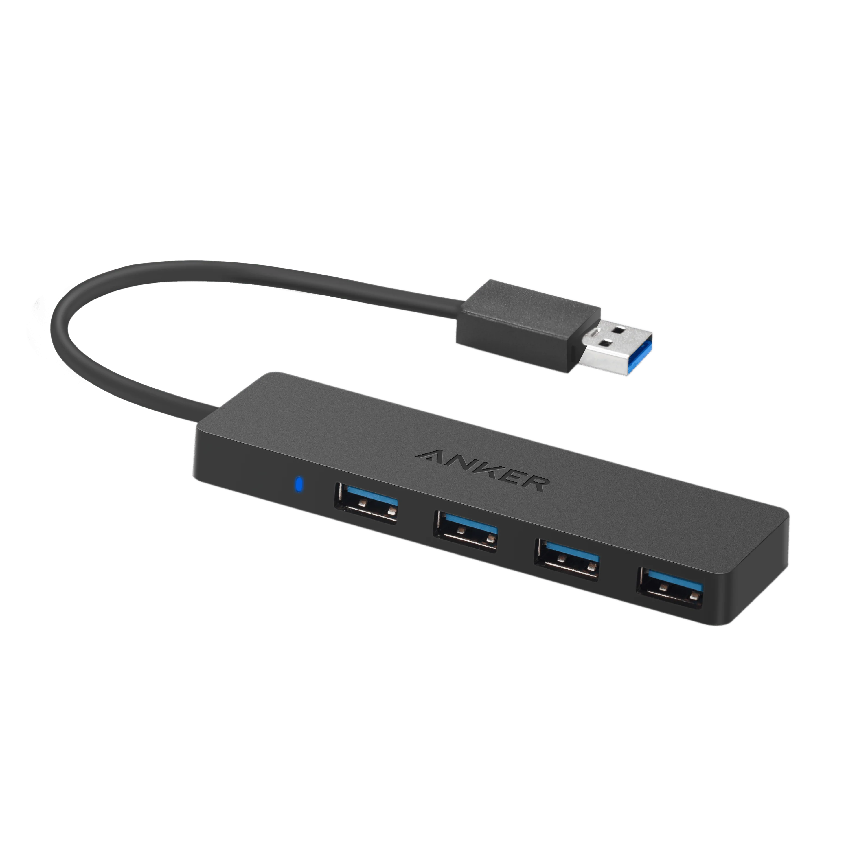 Anker USB hub with four ports for fast data