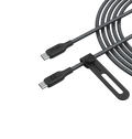 Anker with black USB-C bio-based cable for fast charging