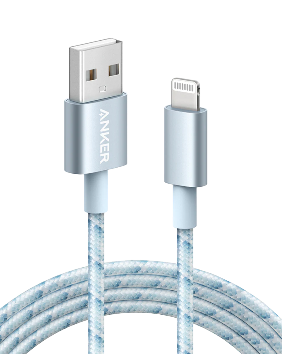 Anker braided charging cable for Keyword with USB and Lightning connectors