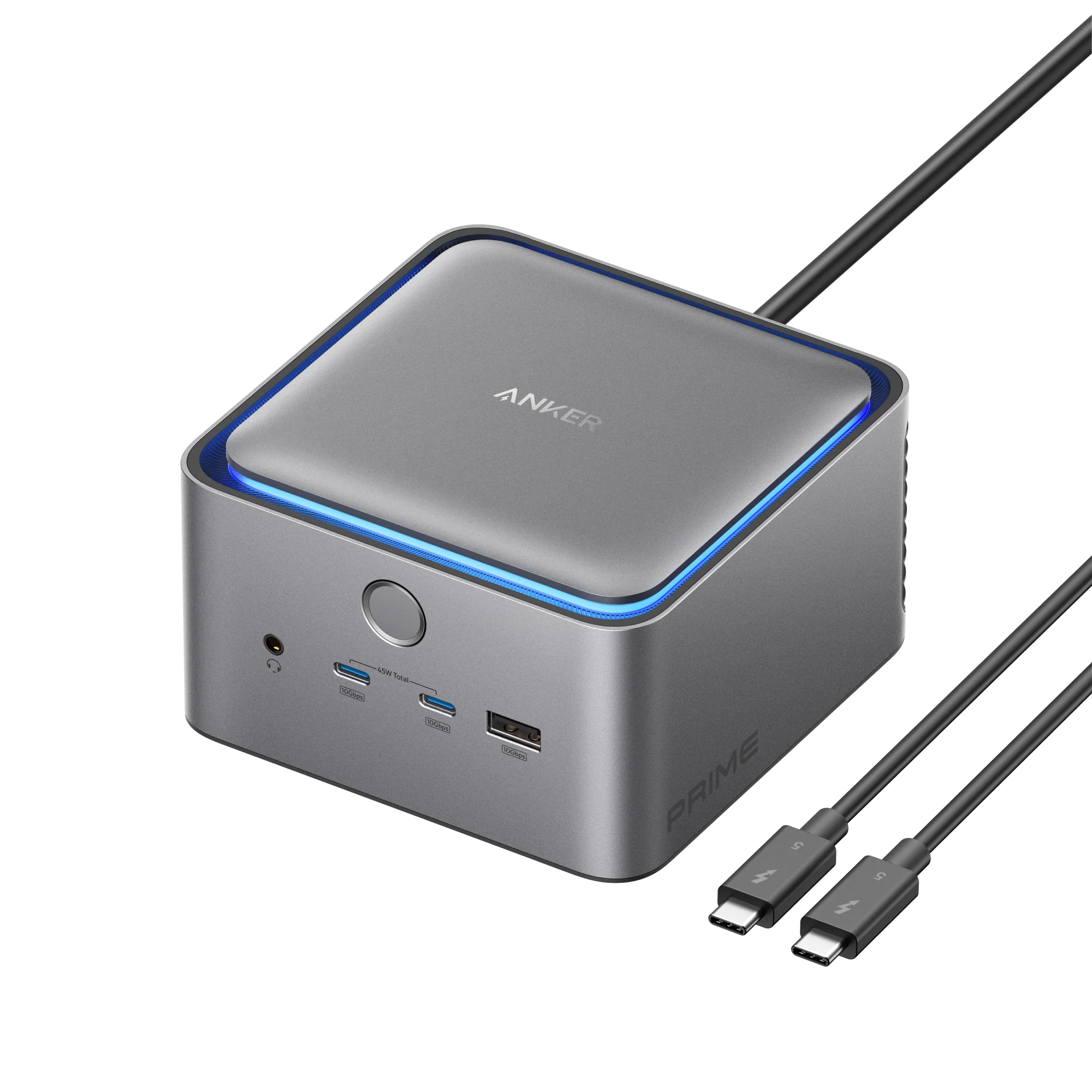 Anker Prime docking station with dual Thunderbolt 4 cables