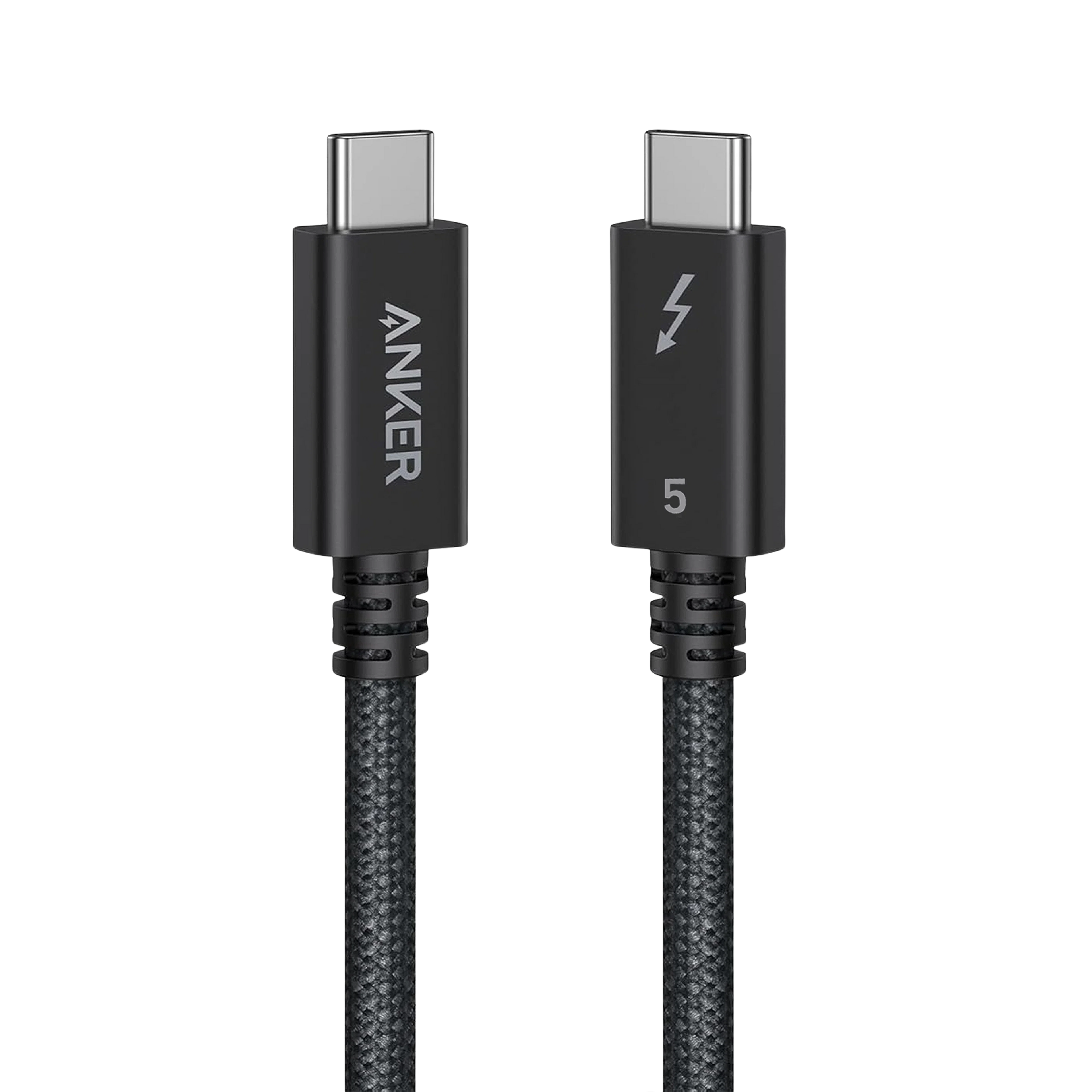 Anker cable with Thunderbolt 5, braided design, fast charging