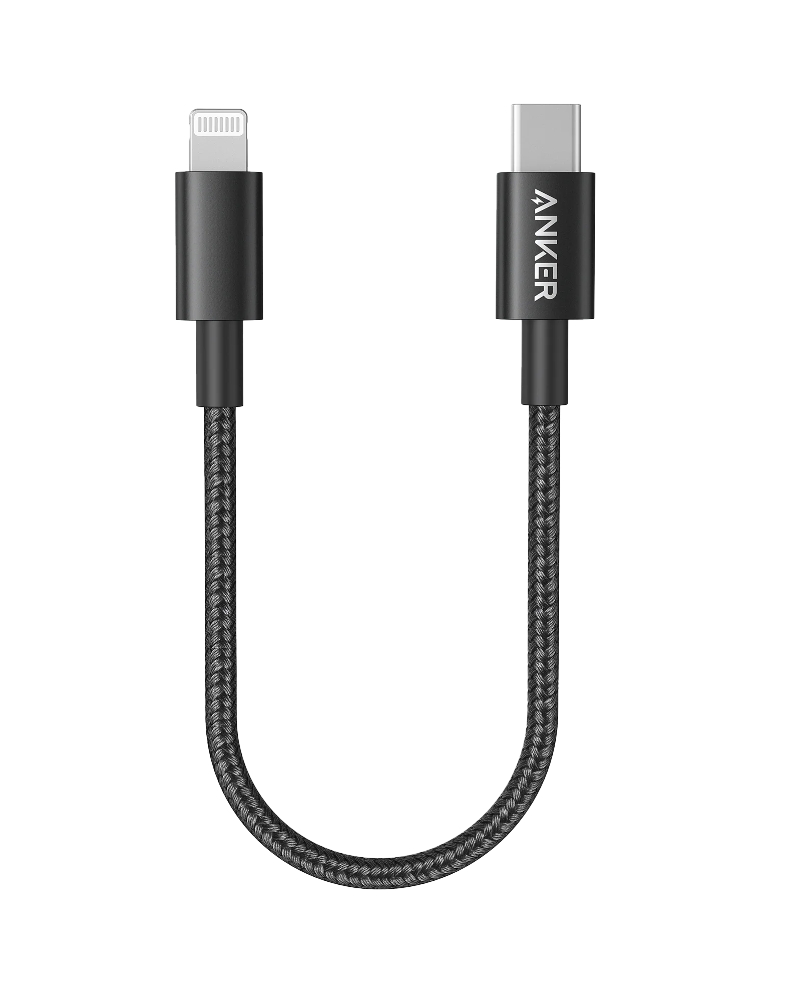 Anker braided cable with USB-C, Lightning for secure connection