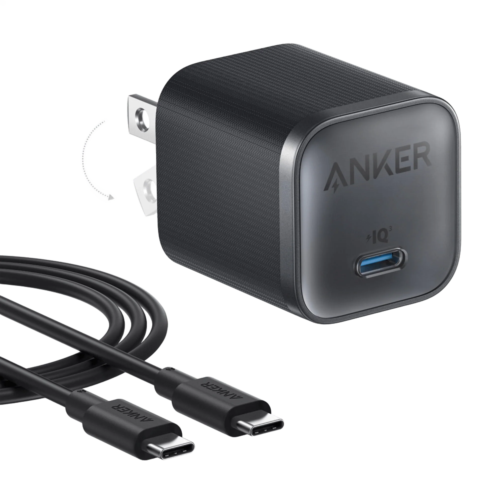 Anker charger with USB-C cable for reliable fast charging