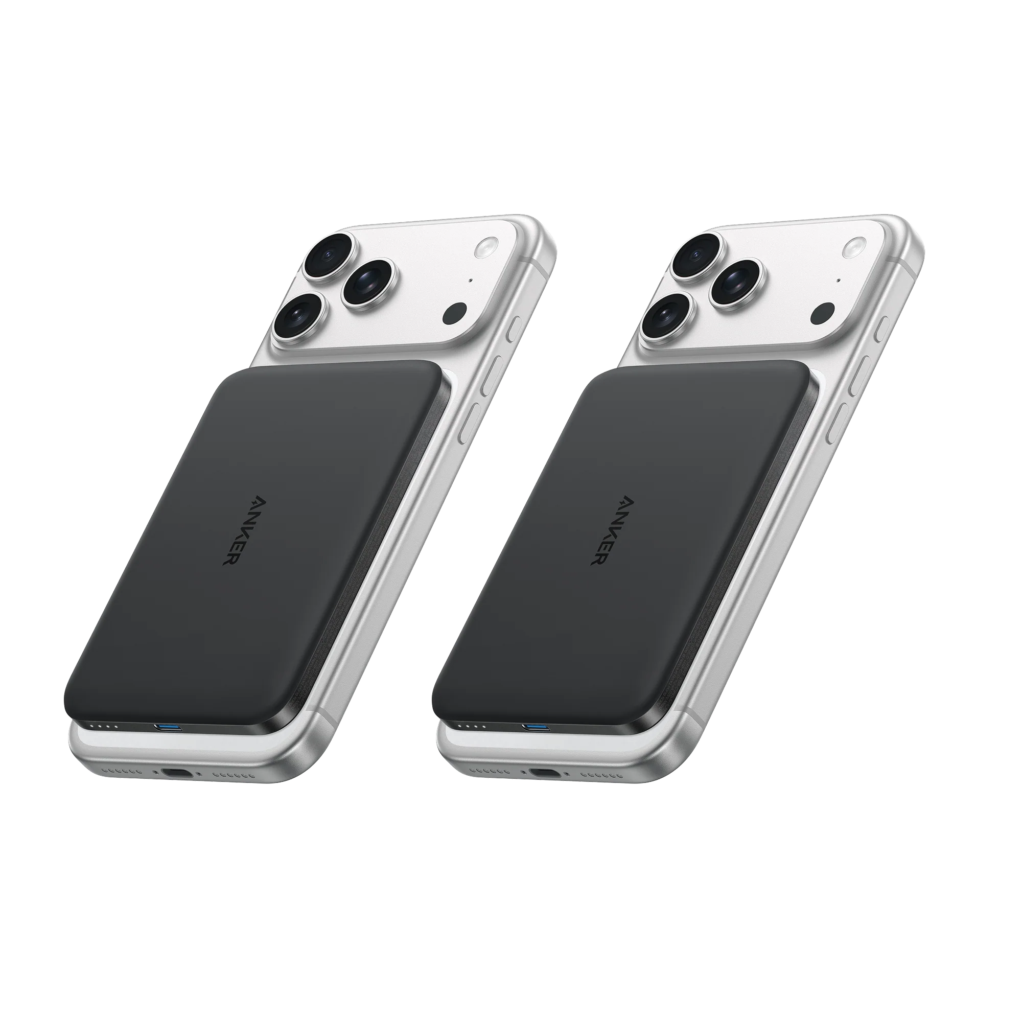 Anker Nano Power Bank (5K, MagGo, Slim, 2-Pack)