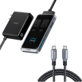 Anker Prime Charging Station (8-in-1, 240W) and Anker Prime USB-C to USB-C Cable (240W, Upcycled-Braided)