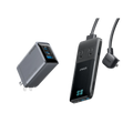 Anker Prime 6-in-1 Charging Station (140W) and Anker Prime Charger (100W, 3 Ports, GaN)