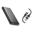 Anker 337 Power Bank (PowerCore 26K) and Anker USB-A to USB-C Cable (3 ft)