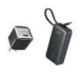 Anker Nano Power Bank (30W, Built-In USB-C Cable) and Anker Nano Charger (20W)